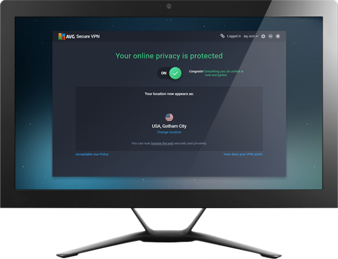 AVG VPN Interface