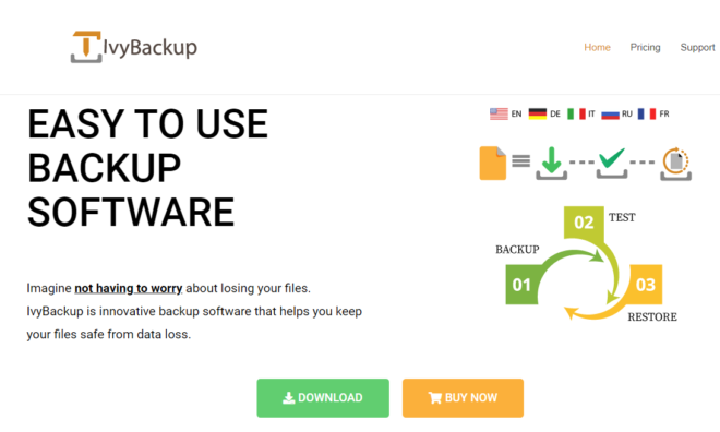 IvyBackup Homepage