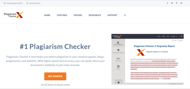 Plagiarism Checker X